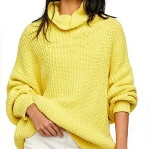 Free People Swim Too Deep Turtleneck Oversized Sweater